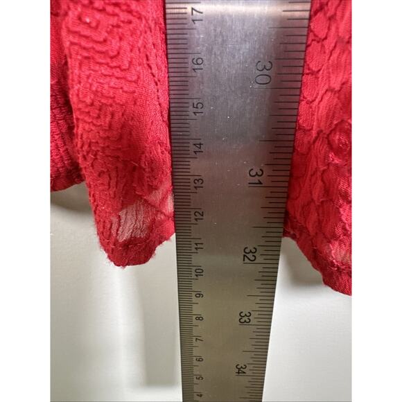 Free People Wherever You Go Mini Dress 4 Red‎ Lace Festival Rave Concert - Picture 6 of 7